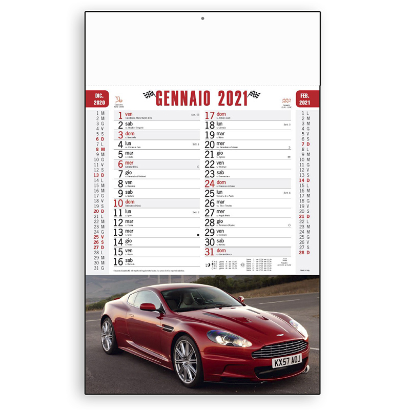 Calendario Auto Sportive 2021